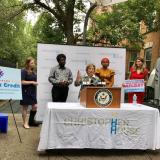 Schakowsky Holds Press Conference at Christopher House to Celebrate Start of Child Tax Credit