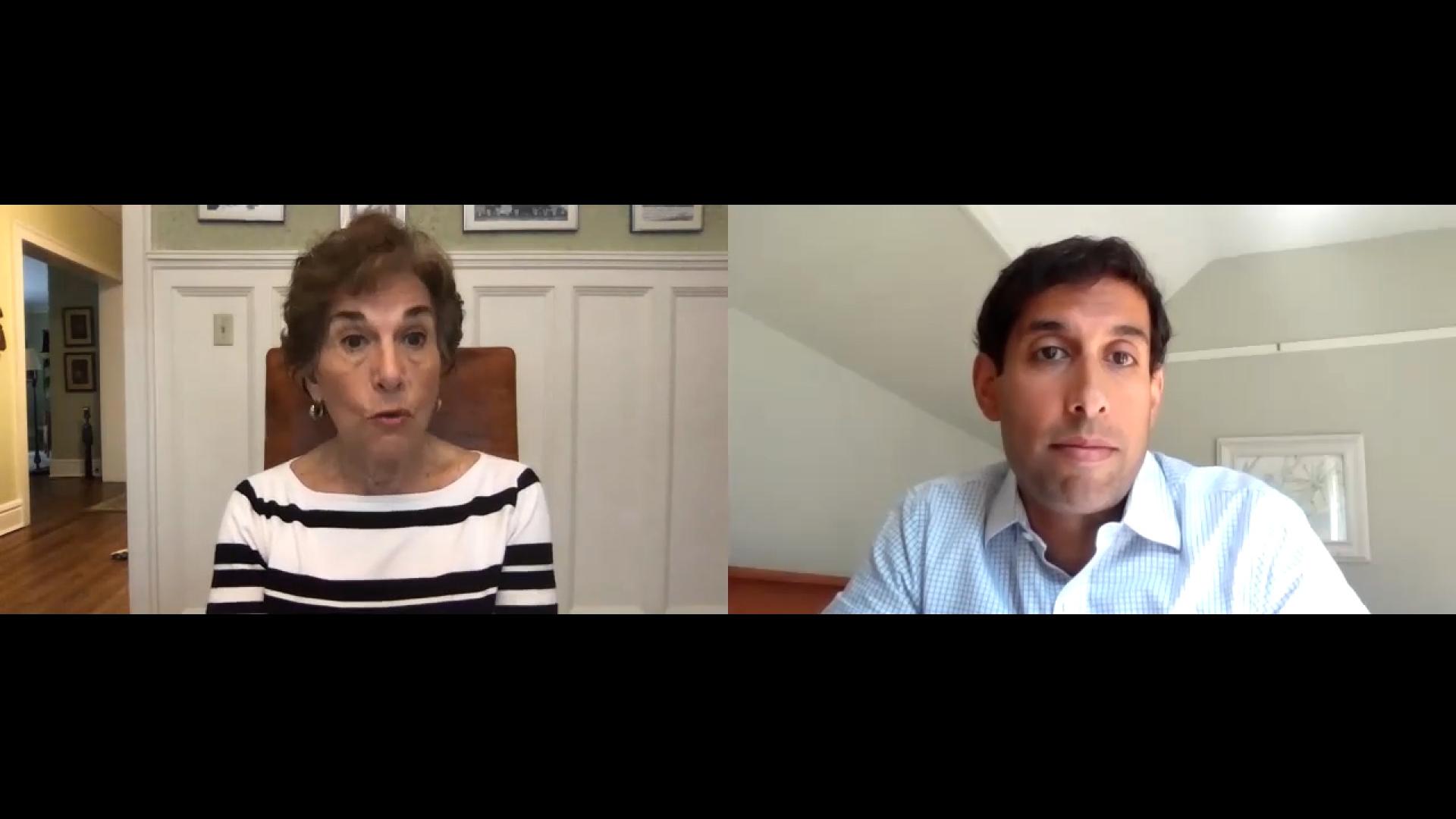 Rep Schakowsky and teacher Pankaj Sharma