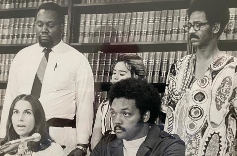 Rep. Schakowsky and Rev. Jesse Jackson