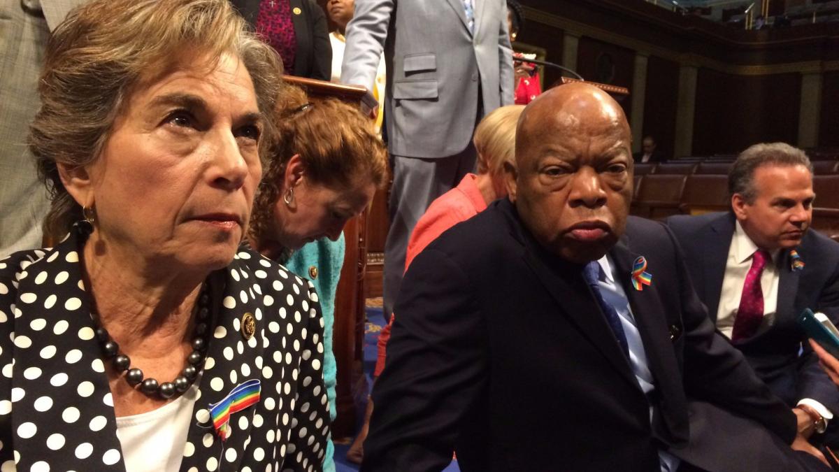 Sit  in On House Floor Demanding Action on Gun Violence