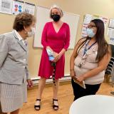 Schakowsky listens to the CEO of Planned Parenthood of Illinois